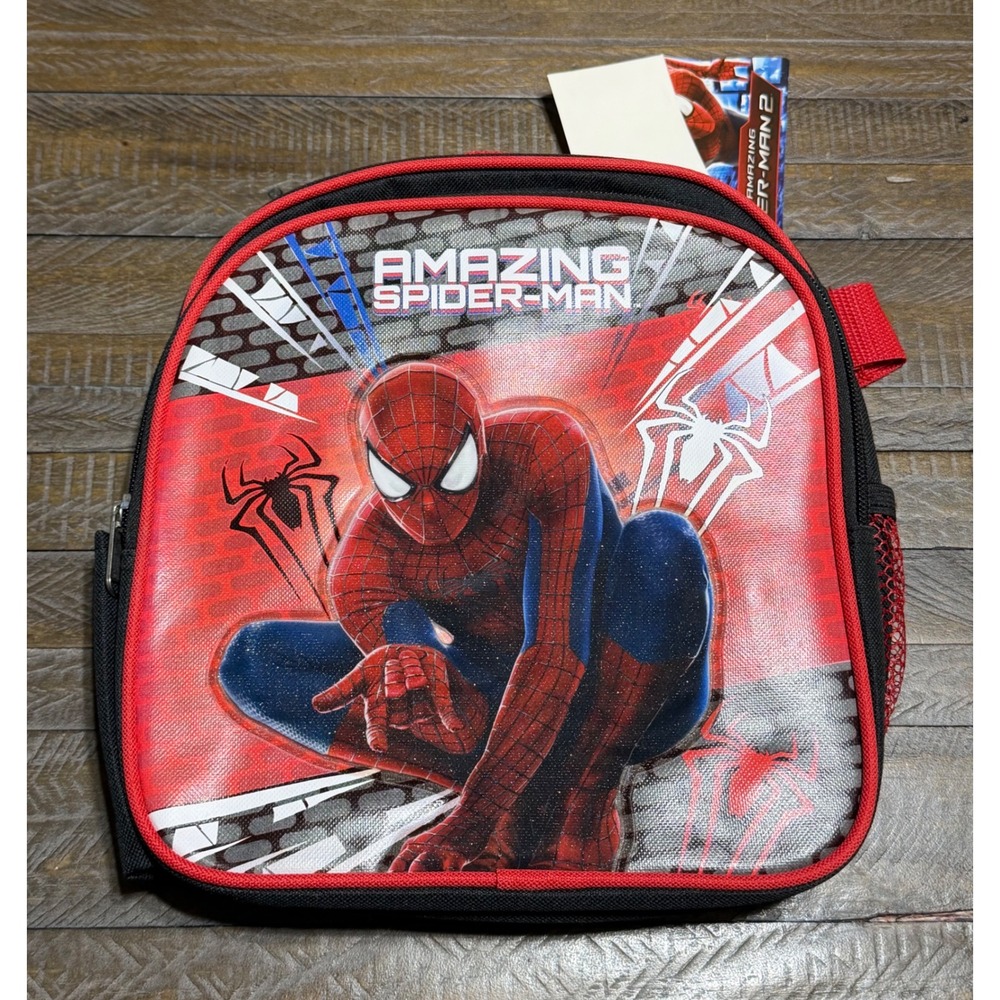 Marvel Ruz Spider-Man 2 Mini Backpack Kids OS Red NWT (9inW,10in.L)Superhero Bag